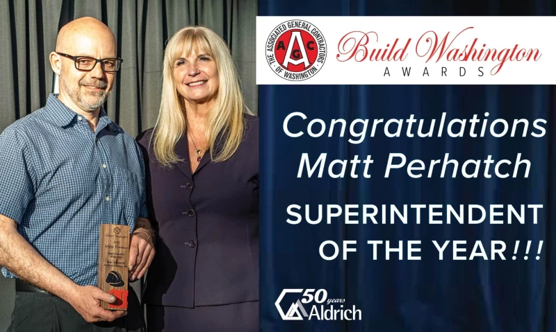 Matt Perhatch AGC Superintendent of the Year