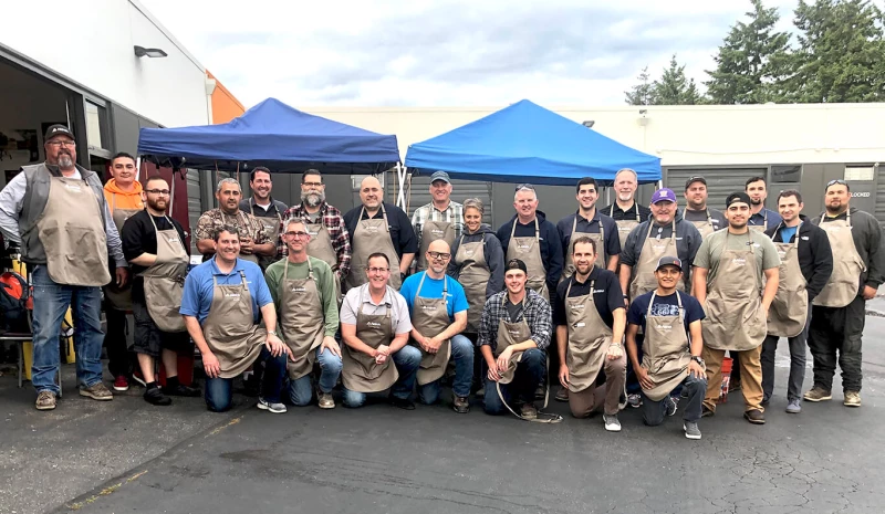 Aldrich Goes to BBQ School